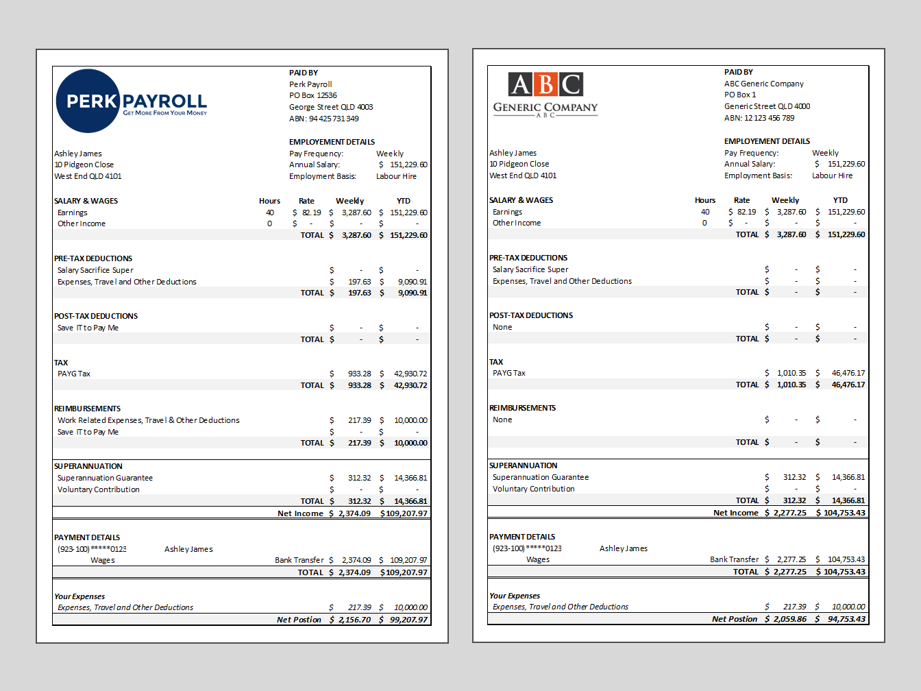 Payslip Comparison